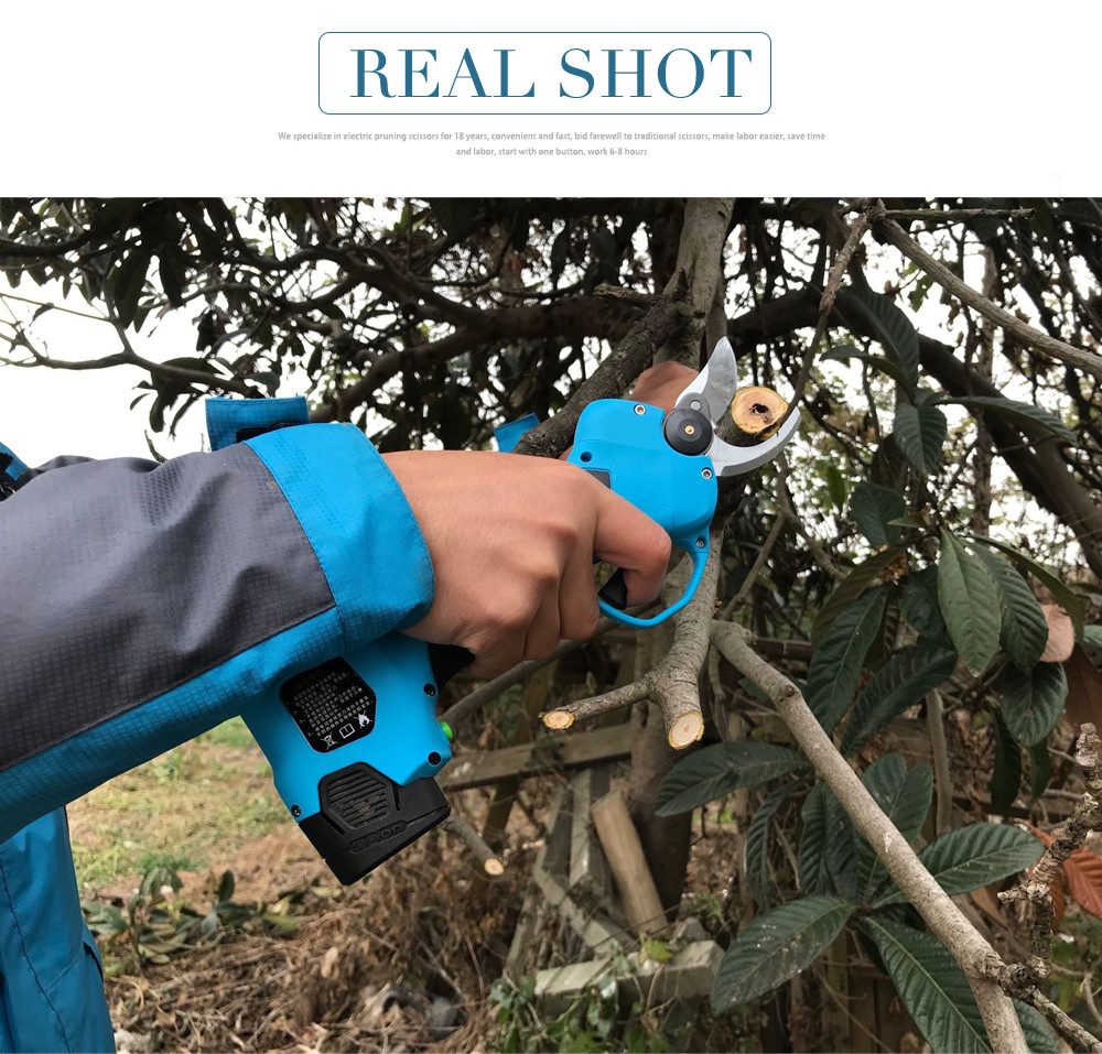 Swansoft 16.8V Cordless Electric Rechargeable Lithium Pruning Shears Secateur Branch Cutter 2.5CM Battery Orchard Pruner