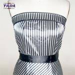 Sexy silk satin styles black and striped strapless summer beach europe slim