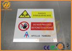 Diamond Grade Reflective Traffic Warning Signs Waterproof Aluminum No Touch