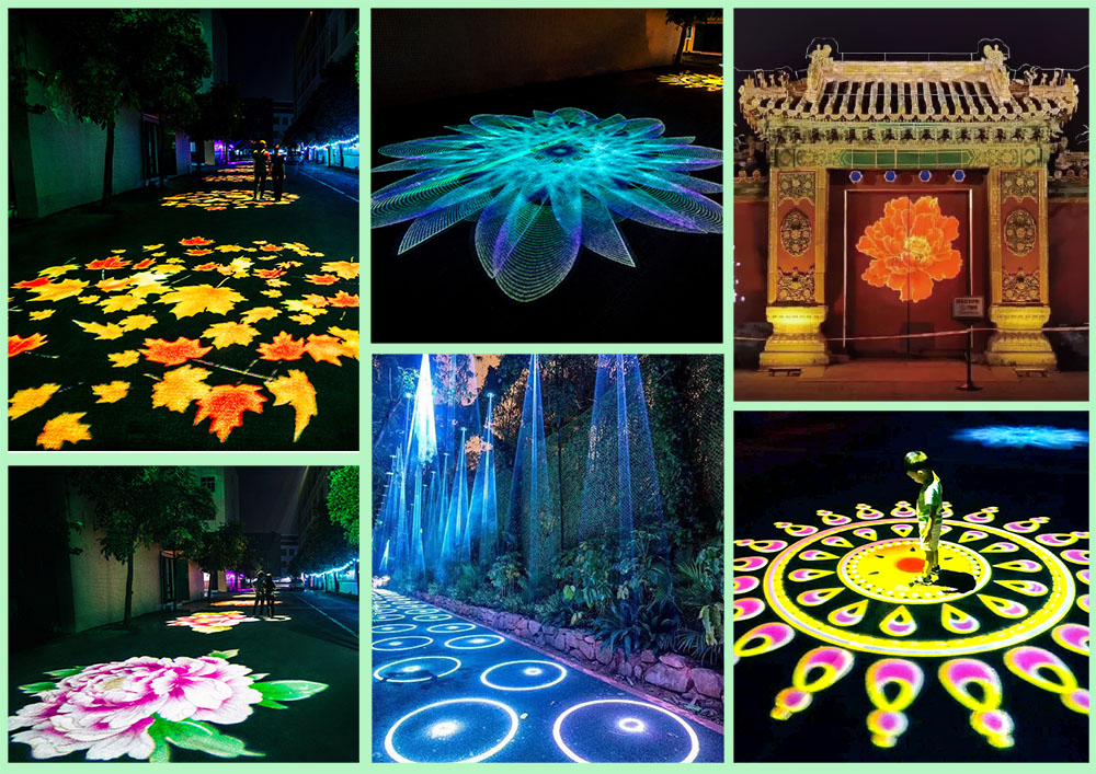Customize Glass 200 Led Gobo Projector Light 4500lm 7500K DMX512