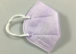 Light Purple Non Woven Flat Fold KN95 Dustproof Mask