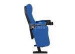 Blue Acrylic Fabric Cinema Chair Theater Movie Seating For Commercial Use