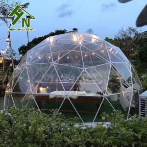 Quality Small Outdoor Transparent Geodesic Dome Tent 6.5m Height For Festivals wholesale