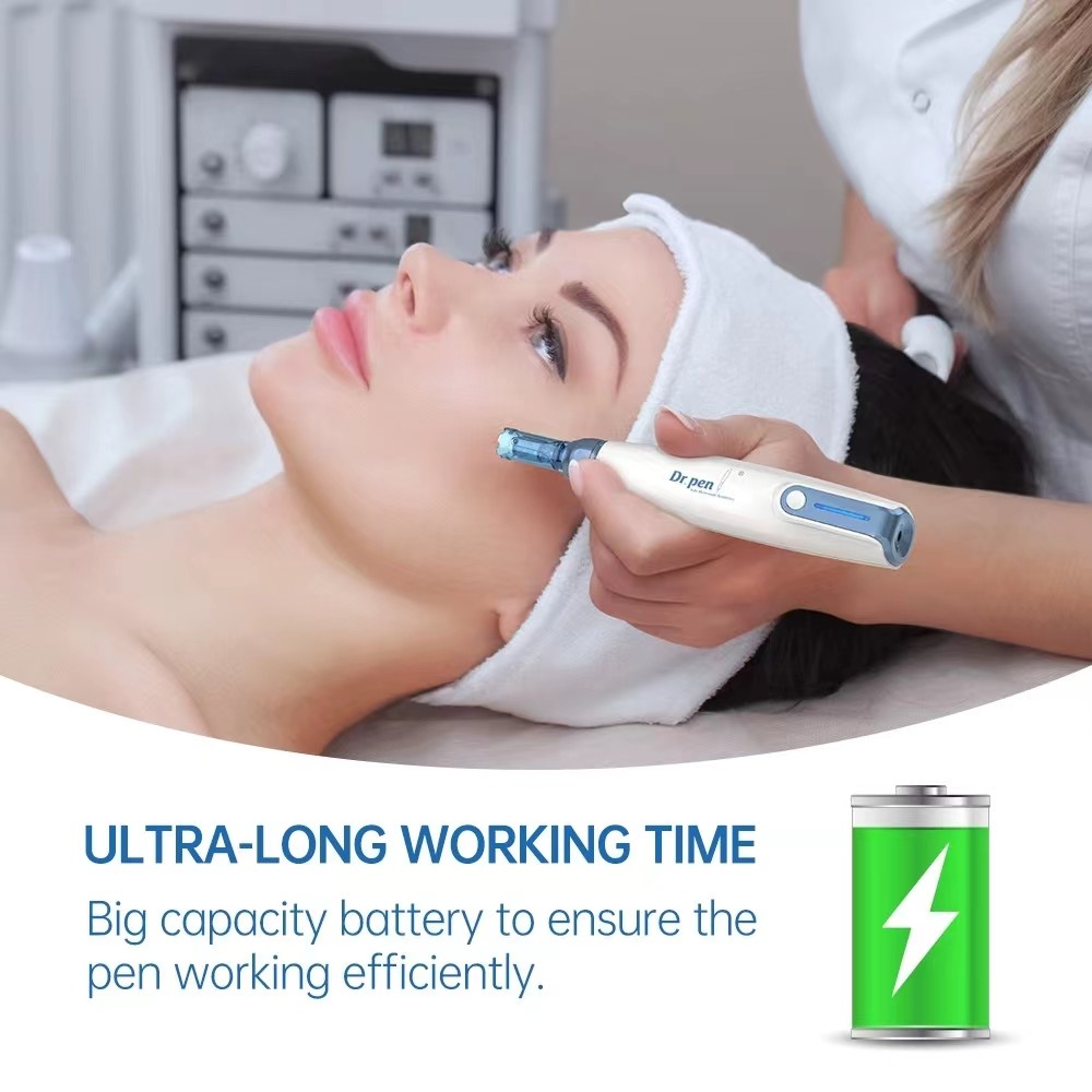 Medical Grade Stainless Steel Electric Microneedling Pen With Adjustable Needle Length