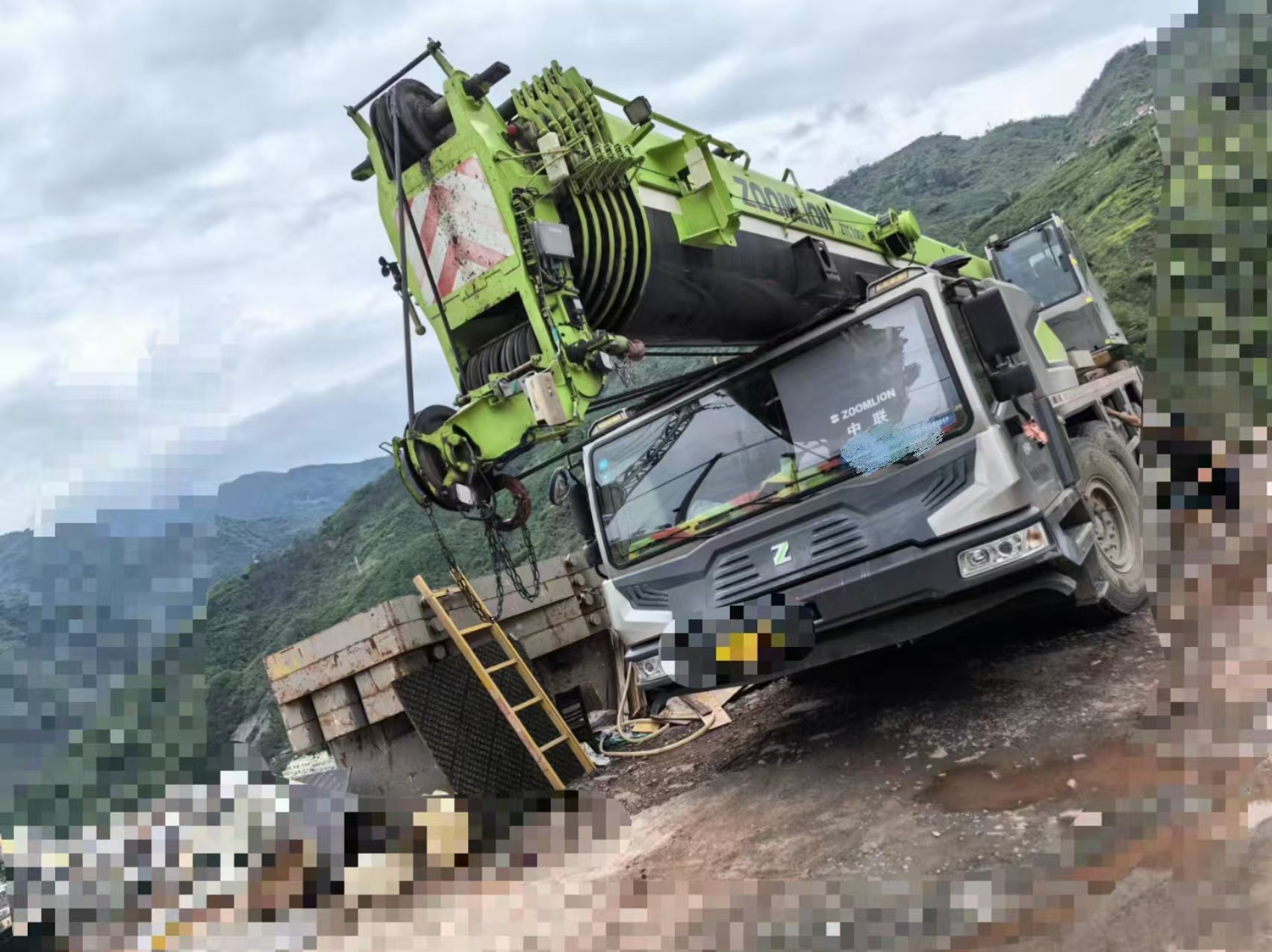 2019 Years Zoomlion Mobile Crane 80 Tons With Five-Arm Crane Jib
