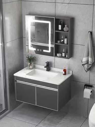 Chinese Modular Bathroom Vanity with Included Accessories Modern Apartment Style