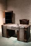 classic old style antique fabric writing desk furniture