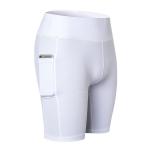 women's High Waisted Workout Active Wear Long Sport Shorts with Pocket