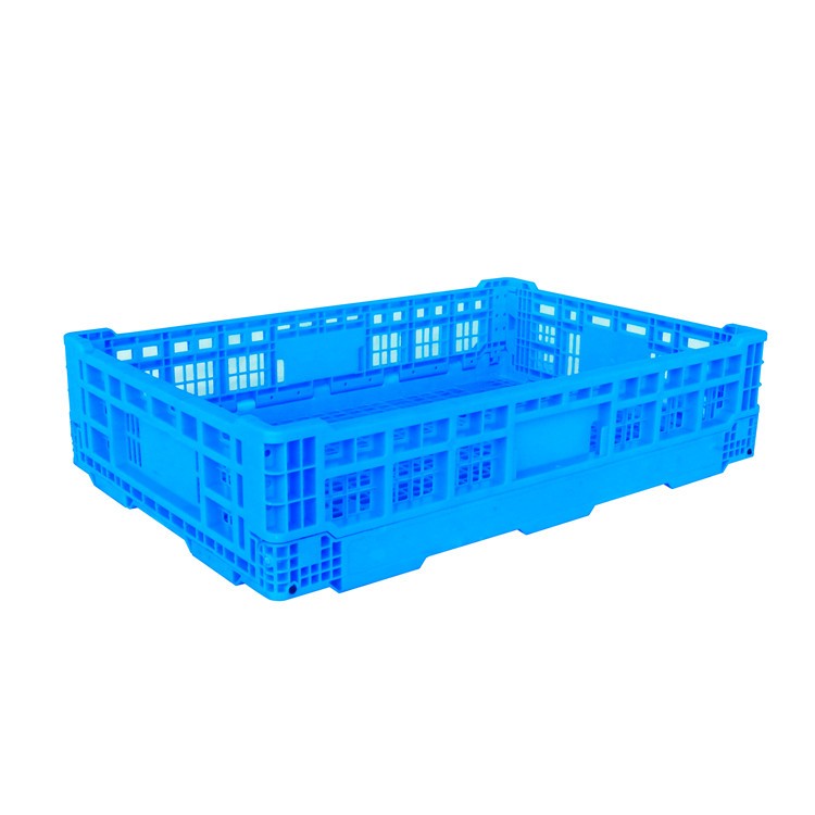 Small collapsible plastic crates for fruits and vegetables