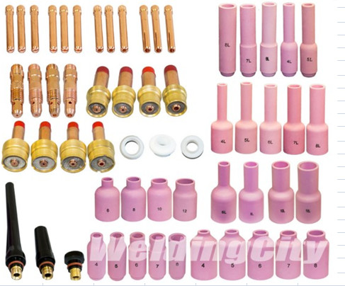 WP17 18 26 Tig Consumables Kits Gun Parts Easy Installation Copper Material