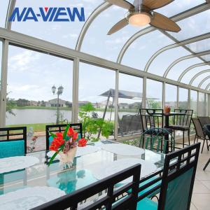 Quality Four Seasons Deck Enclosures Curved Roof Sunroom Steel Frame Sunroom wholesale