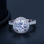 Wedding mix size Carat Round CZ Plated Ring Simulated Eternity Ring Bands Ring
