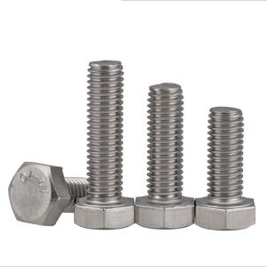 Quality M12x60mm 304 Stainless Steel Hex Head Bolts For Industrial Usage wholesale