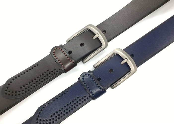 Heavy Duty Italian Leather Causal Dress Belt For Men With Single Prong Buckle