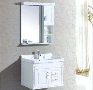Quality 80 X47/cm PVC bathroom cabinet / wall cabinet / hung cabinet / white color for bathroom wholesale