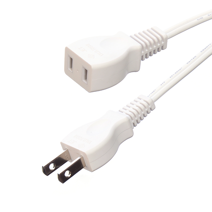 2 Pin VFF 2X1.25mm2 Japan PSE Standard Power Cable Laptop Extention Cord with Oxygen Free Bared Stranded Copper Conductor