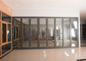 Quality Black Floor Powder Coated Aluminium Windows Aluminum Door For Large Building wholesale