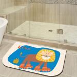 Technology Velvet Non Slip Bath Rug Water Absorption Anti Skid Floor Mat Half