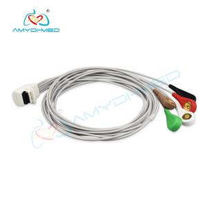 Quality 0.9M Length Holter ECG Cable Mortala H3 Compatible Use For Medical wholesale