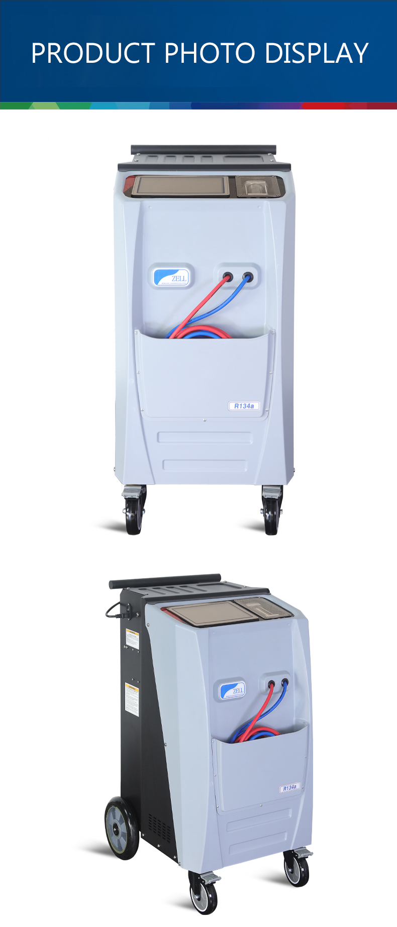 Fully Automatic Portable AC Machine R134A Car Refrigerant Recovery Machine