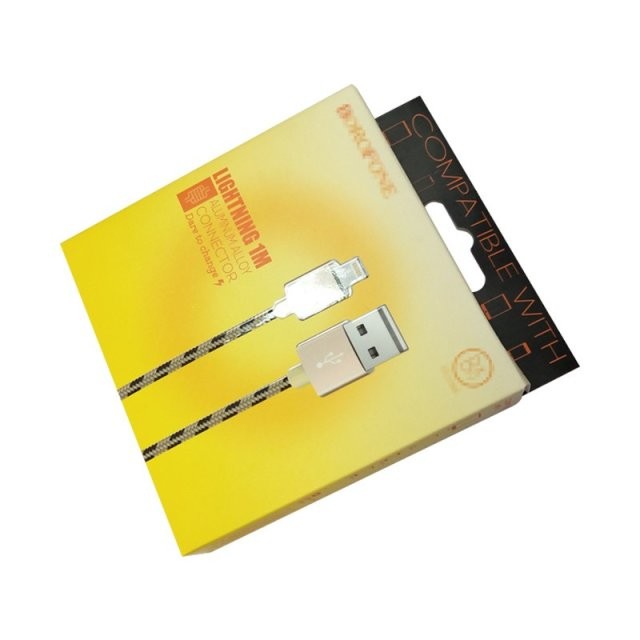 Charger Cable 0.50mm PET Plastic Clamshell Box CMYK