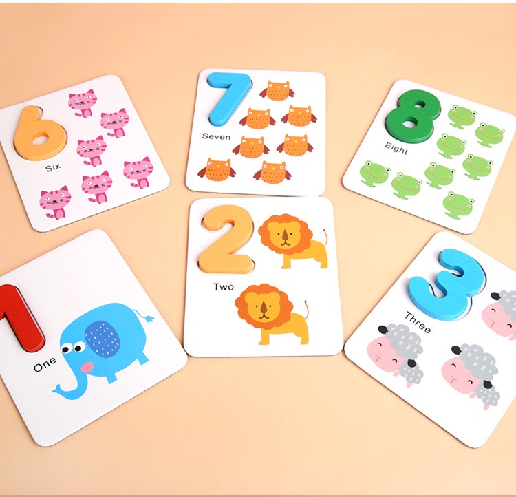 Nontoxic 15cm Montessori Counting Board Wooden Multiplication Board