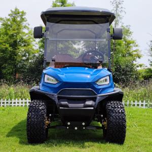 Quality Blue 6 Seater Golf Cart wheelbase 2420mm charging time 6-8 hours Ground clearance 120mm wholesale