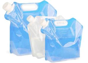 Quality 5 / 10 Litres Collapsible Plastic Water Container , Folding Water Bag For Mountaineer wholesale