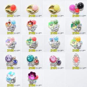 Quality Hot NEW Wholesale Alloy Jewelry 3D Nail Art Jewelry Nail rhinestones Sticker Supplier Number ML2147-2164 wholesale