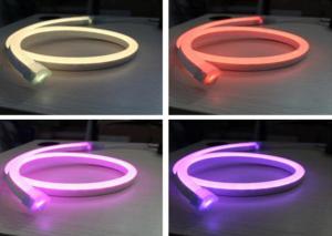 Quality SMD5050 12V RGB Neon Lights , 14 X 26mm Size Outdoor RGB Flexible Led Neon Tube wholesale