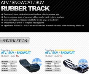Quality All terrian ATV Rubber Track wholesale