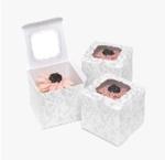 OEM Economical Cardboard Cupcake Boxes Food Grade Takeout Bread Cake Cookie