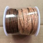Wholesale Factory Pirce High quality 1mm Width Colorful Soft 100% Flat Cork Cord