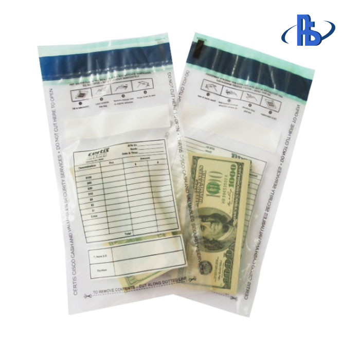 One Time Use Self Adhesive Bags , LDPE Secure Tamper Evident Bag