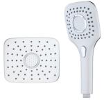 ABS material shower head handheld shower square top shower spray shower set