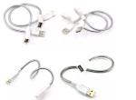 PVC TPE Wire USB Gooseneck Cable Chrome Stainless Flexible Tube 28mm