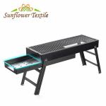 60x22.5x33cm Cold Rolled Iron Charcoal Portable Camping Cookware Barbecue Grill