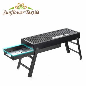 Quality 60x22.5x33cm Cold Rolled Iron Charcoal Portable Camping Cookware Barbecue Grill wholesale