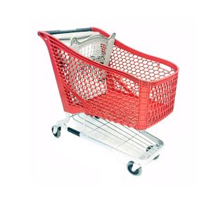Quality Four Wheeled Unfolding Plastic Shopping Trolleys With Seat wholesale