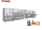Beverage Glass Bottle Packaging Line , Industrial Bottle Filling Equipment