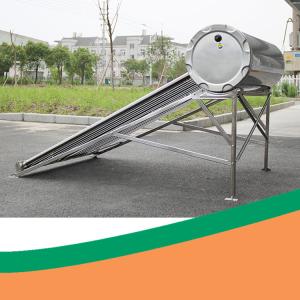 Quality Green Energy 100 Litros Evacuated Tubes Balcony Solar Water Heater 27 Degree wholesale