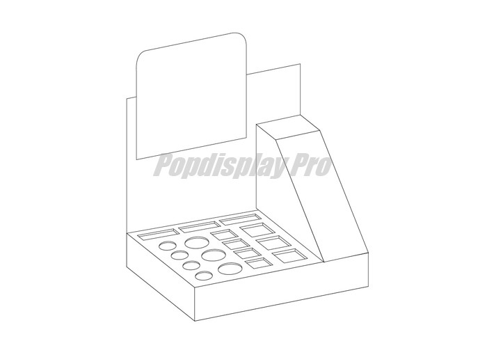 Recycling Cardboard Counter Display Boxes , Bicycle Lights PDQ Tray Display