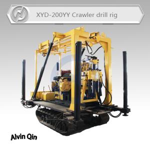 Quality Tracked mounted drilling rig model HYD-200YY deal with rough terrain wholesale