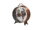 2 Speed 25W 9 '' Retro Desk Fan Air Cooler , Low Noise Metal Tabletop Fan
