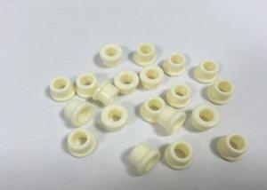 Quality Ivory Alumina Ceramic Parts / Al2O3 Ceramic Eyelets With Groove wholesale