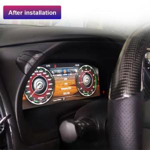 Quality Android 9 Tesla Screen Car LCD Instrument Panel Cluster 13.6 Inch For Nissan Patrol Y62 wholesale