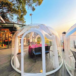 Quality ROSH See Through 10x10 Bubble Tent Aluminium Frame PC Transparent Camping Tent wholesale