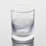 Gold Rimmed Whisky Glass Drinking Cups 370ml 13 Ounce Hand Blown Glass Tumblers