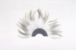 Dyed Stripped Hackle Feather Fan , Chicken Feather Hand Fan 10x15cm