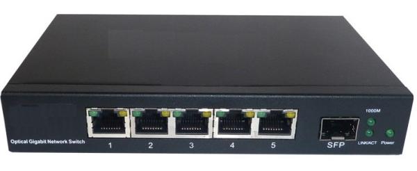 Auto-MDIX Gigabit SFP + Fiber Optic Switches Communication 10 / 100 / 1000M